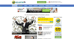 Desktop Screenshot of oz-lotto.net